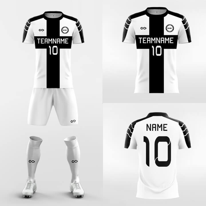 black short sleeve jersey kit