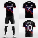 black soccer jersey