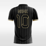 black sublimated soccer jersey