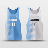 Blue Lake - Customized Reversible Basketball Jersey Quick Dry