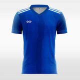 blue custom soccer jersey