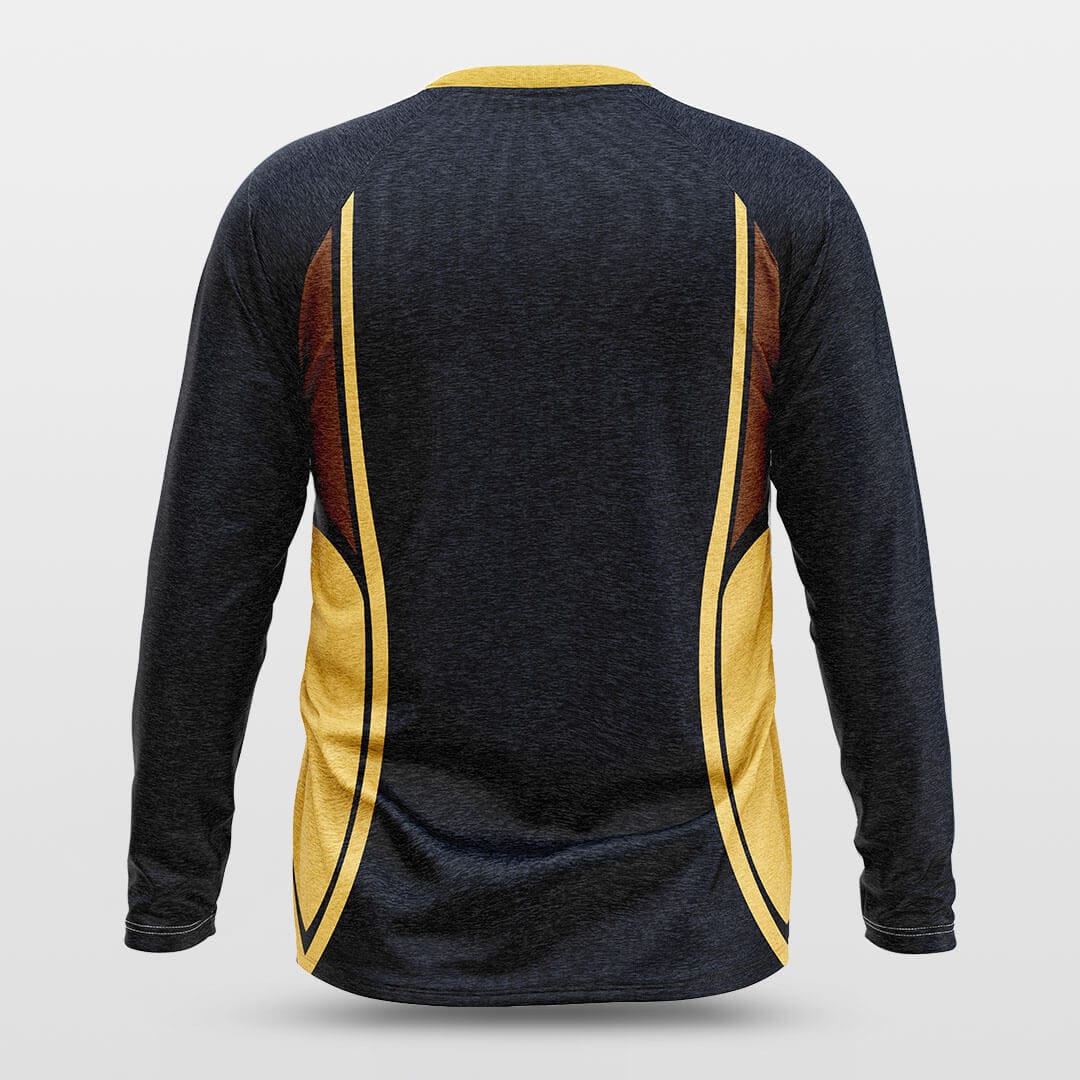 blue long sleeve basketball jersey