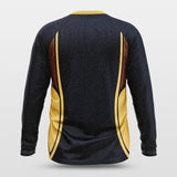 blue long sleeve basketball jersey