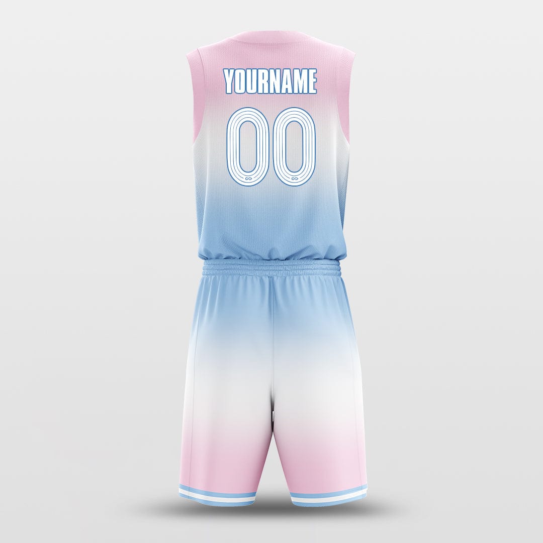 blue powder basketball jersey set