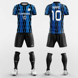 blue short soccer jersey kit