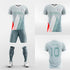 blue sleeve soccer jersey kit