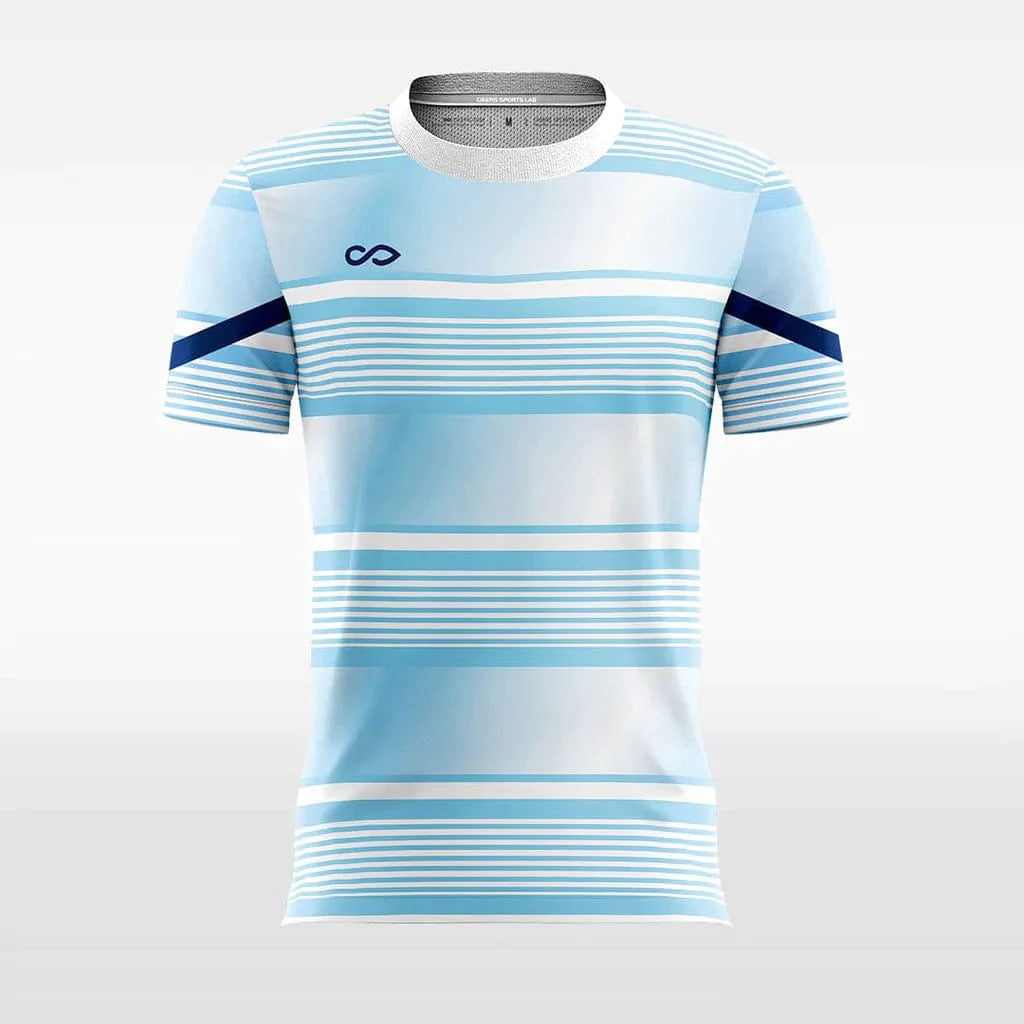 blue soccer jersey