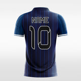      blue stripes sublimated soccer jersey