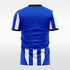 blue sublimated soccer jersey