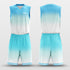 blue team basketball jersey set