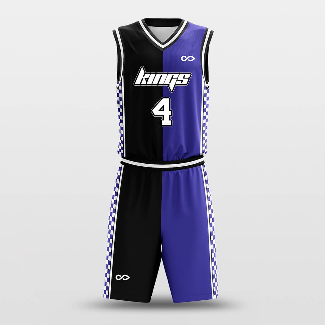 Black and Purple Basketball Uniform