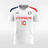 Classic White - Women Custom Soccer Jerseys Design Solid Color