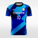 Cool Blue Block Split - Kids Custom Soccer Jerseys Design