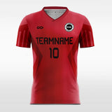 Retro Red - Custom Kids Soccer Jerseys Design Graphic