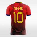 custom soccer jerseys geometry red