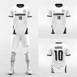   custom black soccer jerseys kit