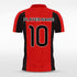 Red and Black Sublimated Shirts Design