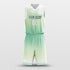 gradient green basketball jersey