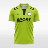  green custom soccer jersey sublimation