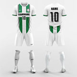 green custom soccer jerseys kit