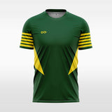 green short soccer jersey