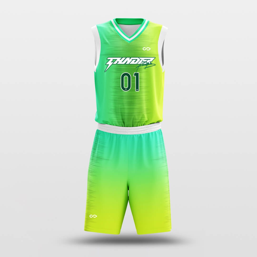 green yellow basketball jersey set