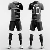 half splicing custom soccer jersey kit