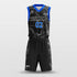 illegible black basketball jersey set