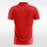 Red Men's Team Soccer Jersey Design