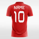 Custom Red Men's Sublimated Soccer Jersey