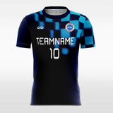 Kids Soccer Jersey Black and Blue