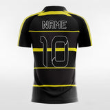 Kids Soccer Jerseys Black and Yellow