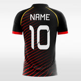 Classic Red twill - Custom Kids Soccer Jerseys Design Black