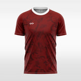 lane custom soccer jersey red sublimation