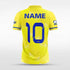 yellow team soccer jerseys leaf