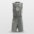 Grey Basketball Uniforms Sublimated