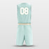 Mint Green Basketball Jersey Set