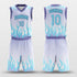light blue custom basketball jersey