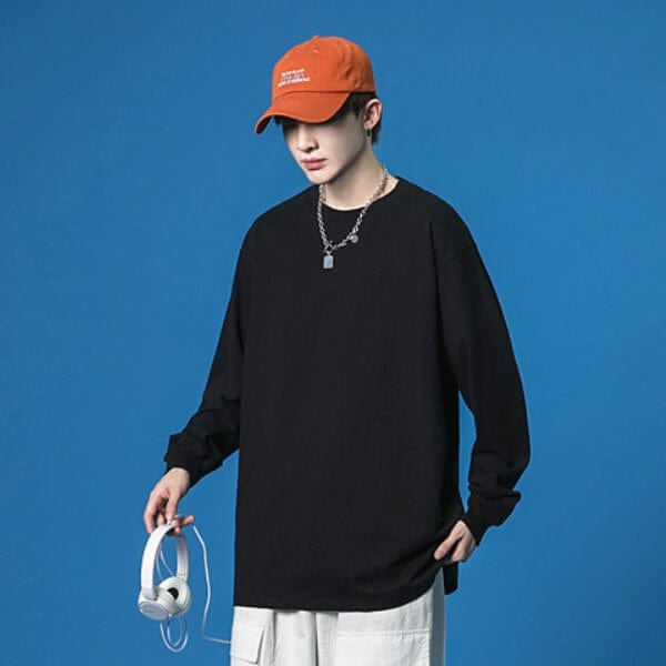 Adult Shirts Long Sleeve Crewneck 230GSM T023