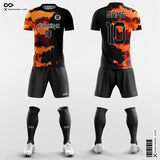 Orange Tie Dye Soccer Jersey