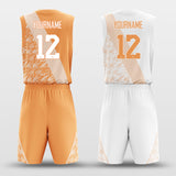 orange white reversible jersey