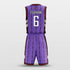 purple basketball jersey kit