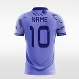 purple custom short soccer jersey