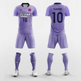 purple custom soccer jerseys kit