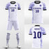 purple soccer jersey kit