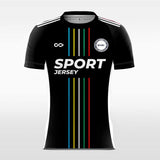 rainbow line short sleeve jersey soccer 