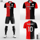 red and black soccer jersey for kids