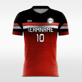 red black soccer jerseys