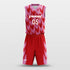 red basketball jersey set
