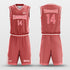 red custom basketball jersey